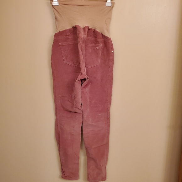JESSICA SIMPSON maternity pink corduroy pants SIZE S - Picture 2 of 6